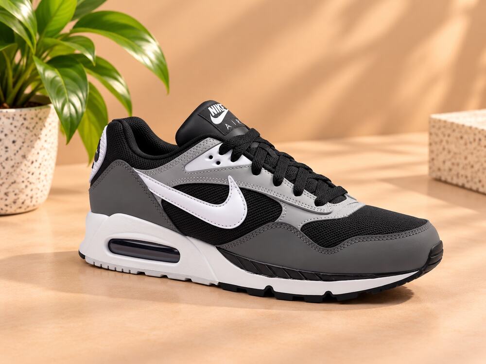 New w Defect Nike Air Max Correlate Sneakers Black/White/Grey Size 7 US